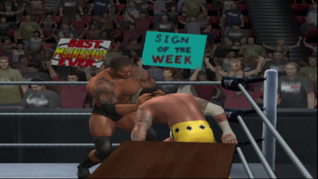 Wwe Smackdown vs Raw 2011 Tables Match Ps2 Gameplay