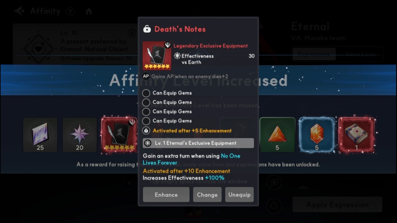 [Outerplane] Eternal Character Upgrade, Boost Affinity and Get Special Gear #outerplane