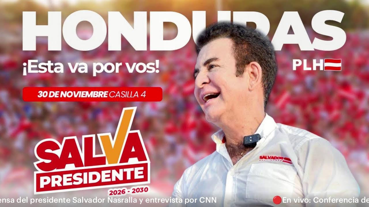 🔴En vivo: Conferencia de prensa del presidente Salvador Nasralla y entrevista por CNN