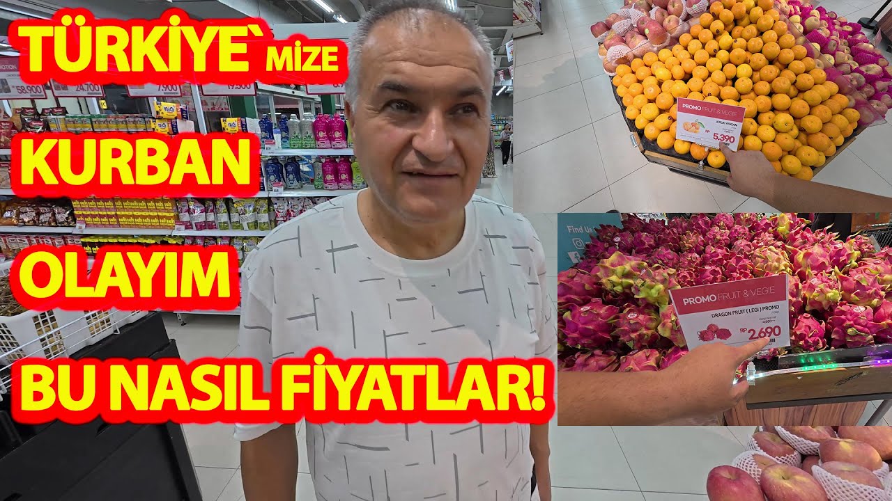 ENDONEZYA`DA MARKET FİYATLARI!-TÜRKİYE`MİZE KURBAN OLAYIM DEDİ!