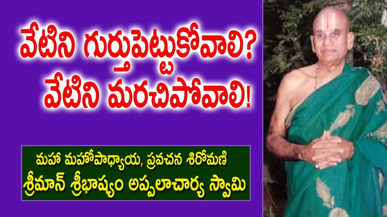 వేటిని గుర్తుపెట్టుకోవాలి? వేటిని మరచిపోవాలి! | Sribhashyam Appalacharyulu | Ramayanam