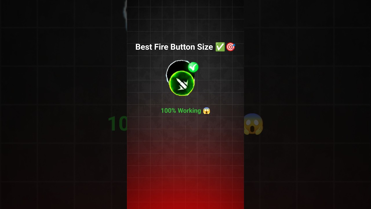 Best Fire Button Size in free fire