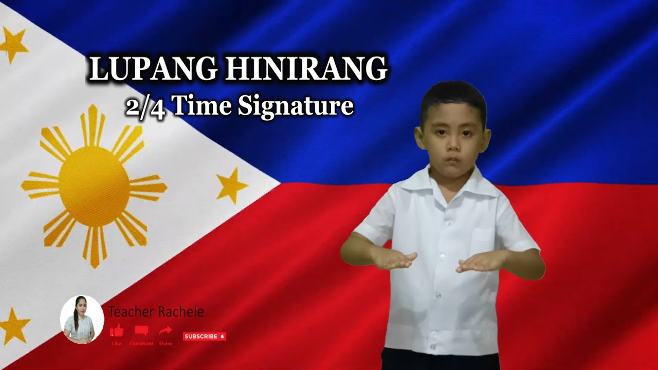 LUPANG HINIRANG 2/4 TIME SIGNATURE││ BY: AIDAN DE GUZMAN││KINDERGARTEN