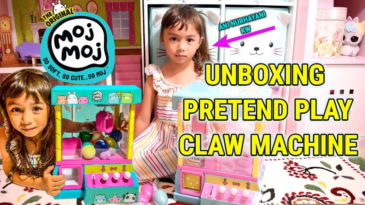 Unboxing Moj Moj Claw machine | Buka mainan Moj Moj