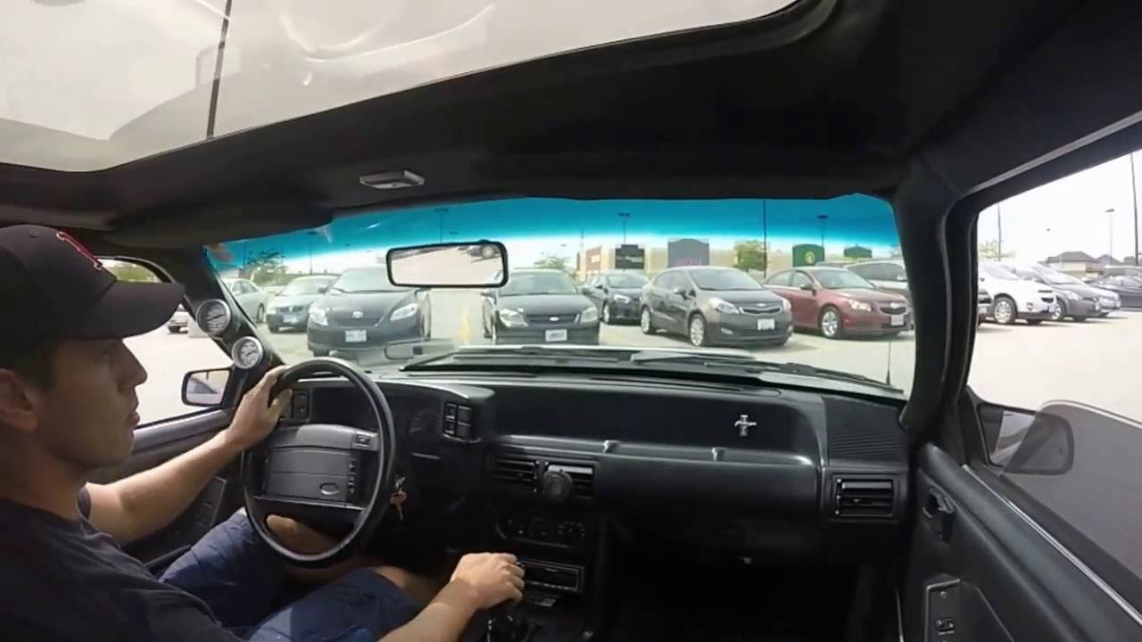 1992 Mustang GT E303, 306, AFR 165s, Driving, Exhaust