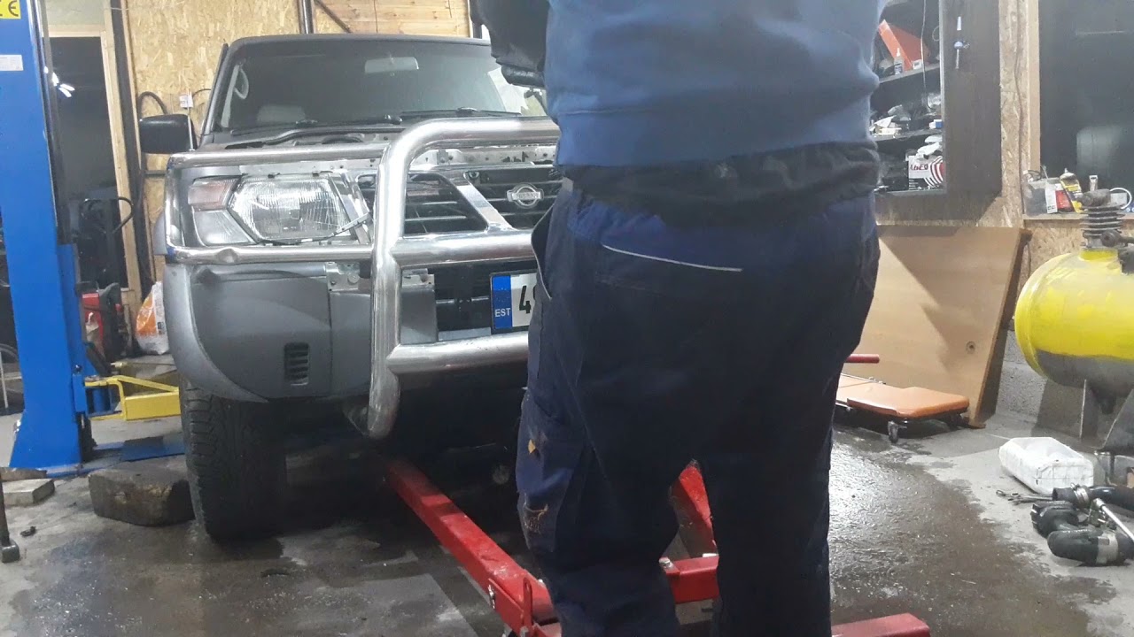 Nissan Patrol Y61 zd30 engine removal