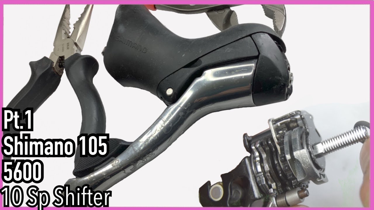 Pt.1 Shimano 105 5600 10 speed shifter: Rebuild service clean dissembled