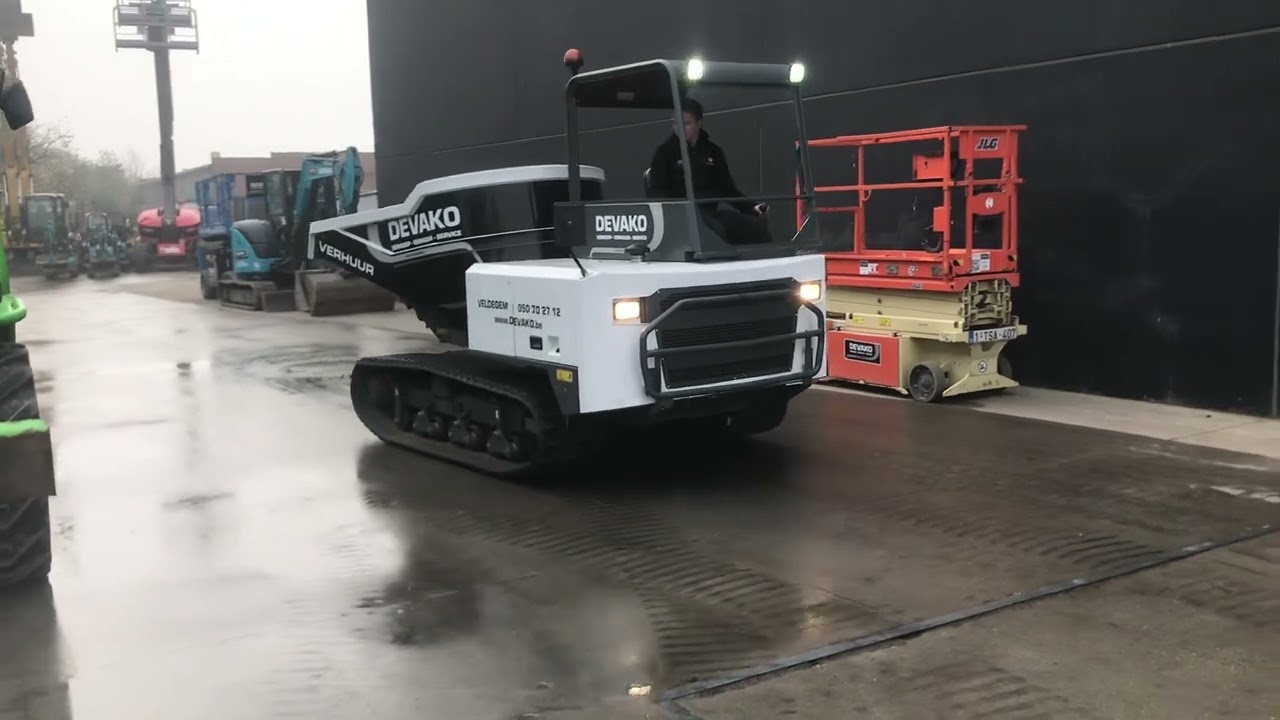 TE HUUR: Rupsdumper 3,5 ton met joystickbesturing (Messersi TC350d swivel)