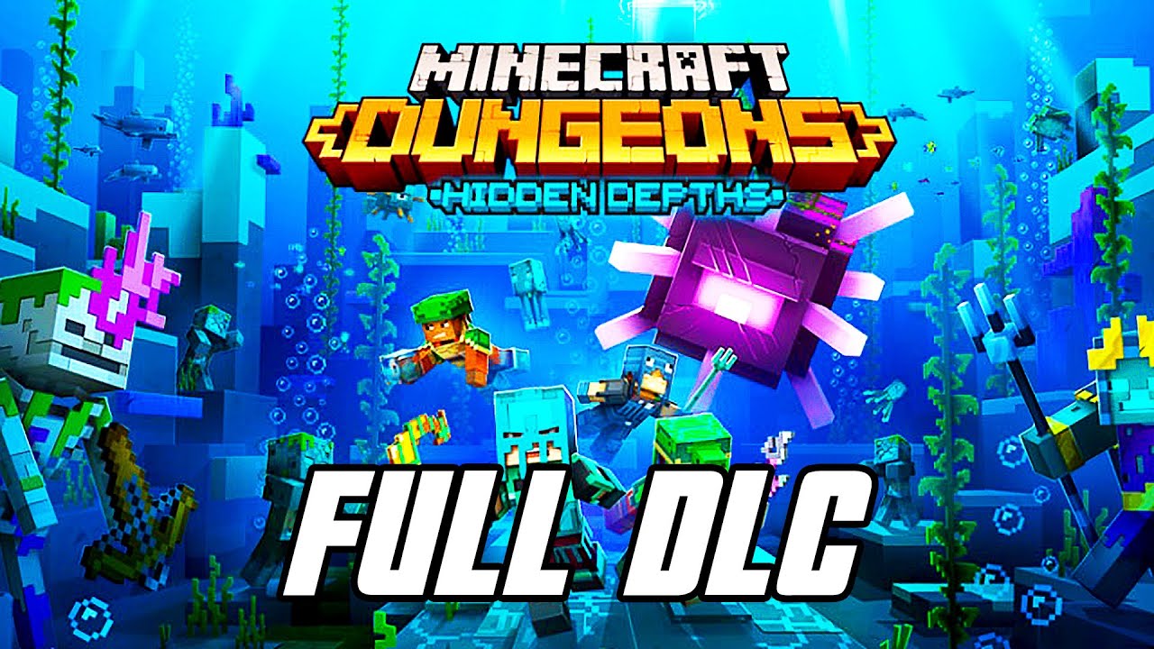 Minecraft Dungeons: Hidden Depths DLC - Full Gameplay Walkthrough (Xbox Series X)