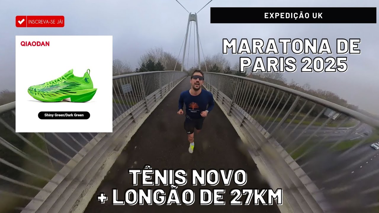 COMPREI 2 QIAODAN PLAID 2.0 + TESTANDO TÊNIS NOVO PARA MARATONA DE PARIS 2025