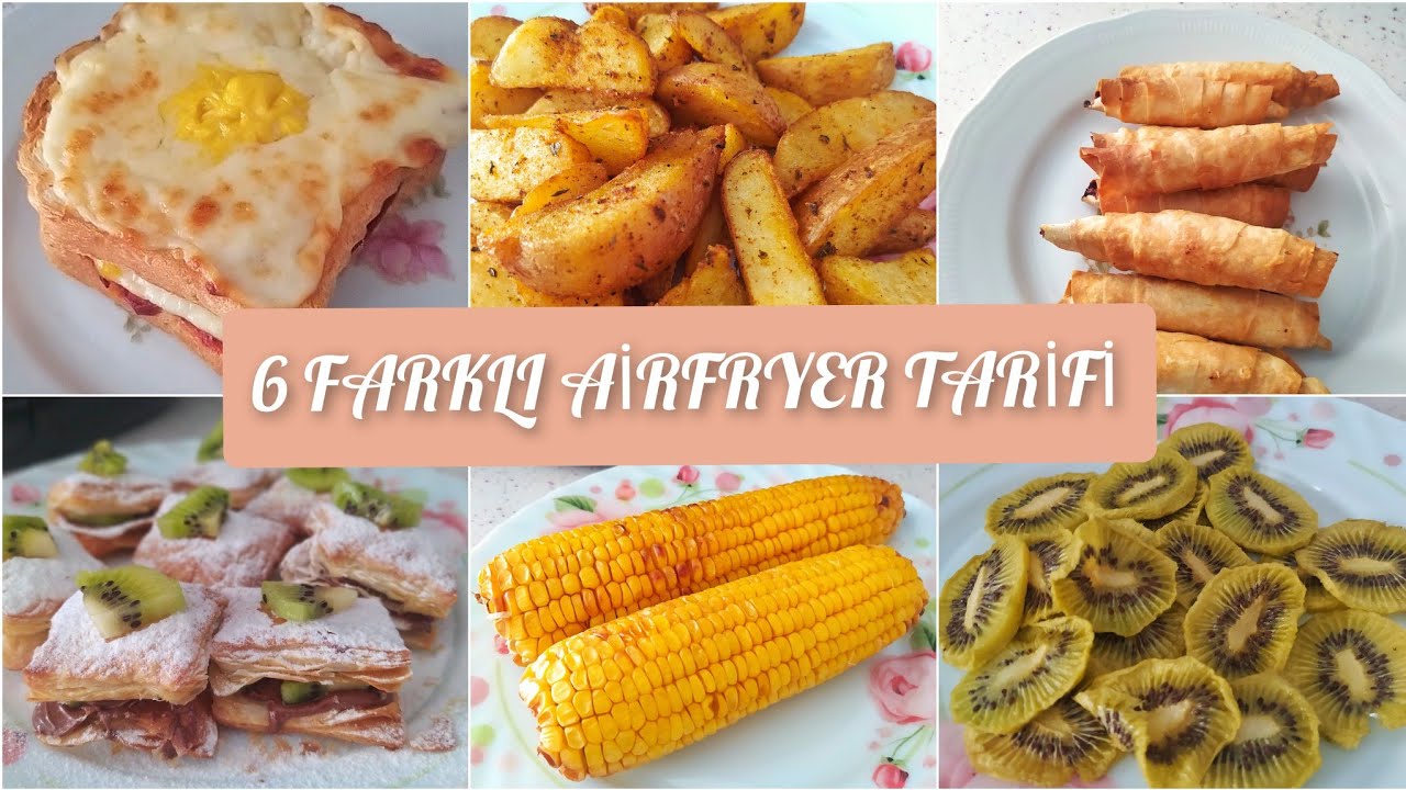 AİRFRYER İLE 6 KOLAY TARİF | PHİLİPS AİRFRYER'DA NELER YAPILABİLİR? | AİRFRYER TARİFLERİ 🔔💯