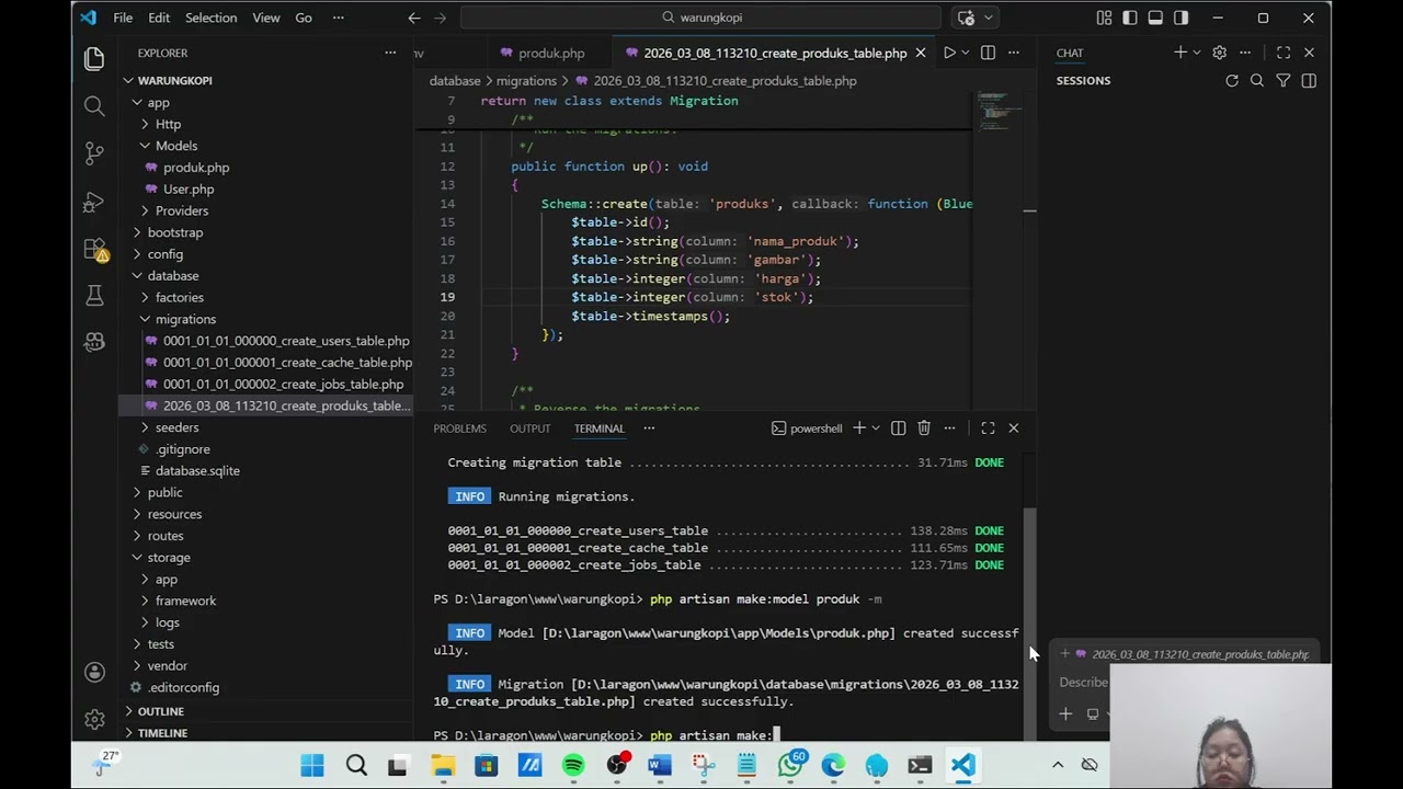 Pembuatan Website Produk Menggunakan Laravel (MVC dan Seeder)