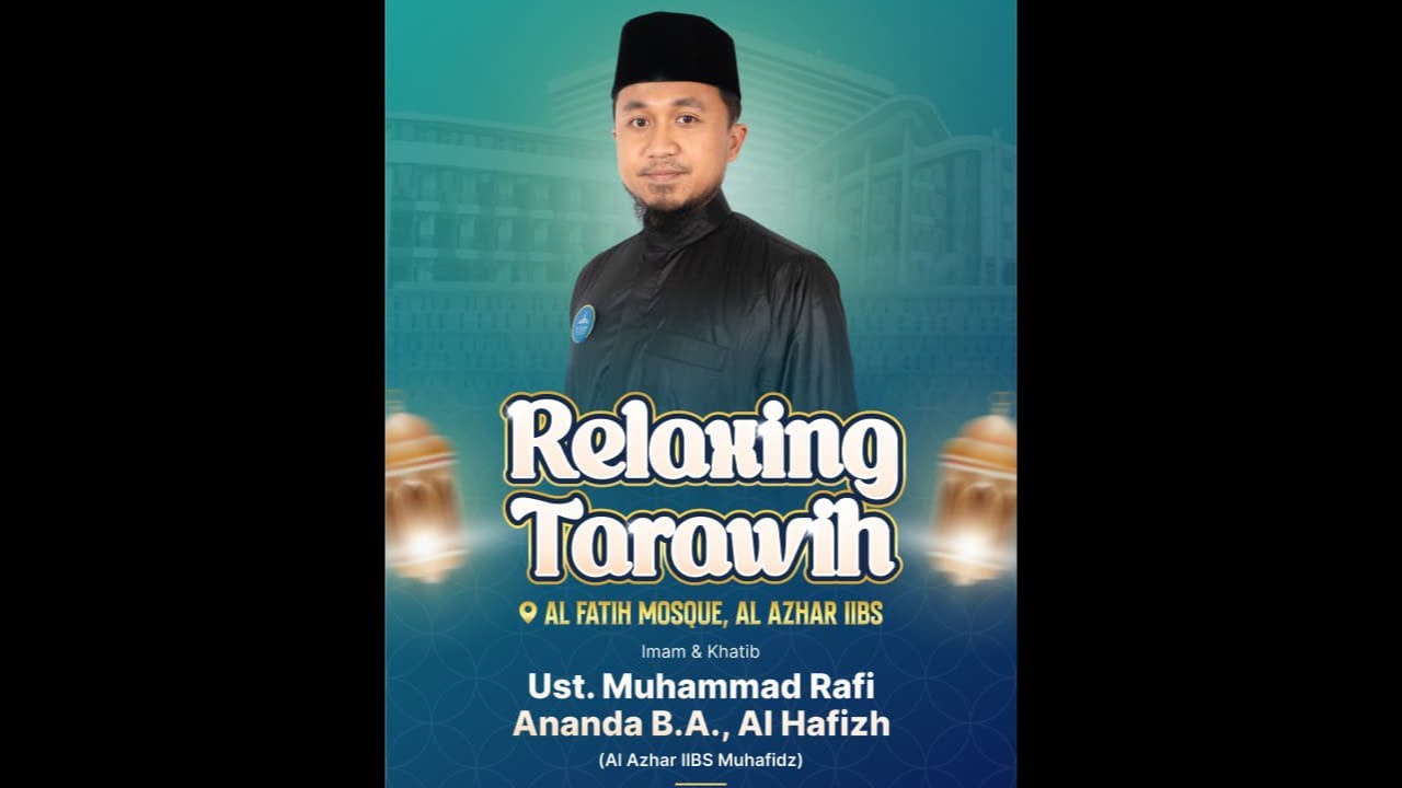[LIVE] Sholat Isya, Tarawih & Witir With Ust. Muhammad Rafi Ananda B.A., Al Hafizh