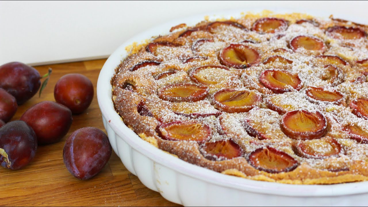 Zwetschgenkuchen mit Mandelcreme - Zwetschgen Tarte / Zwetschgen Kuchen mit Mandeln