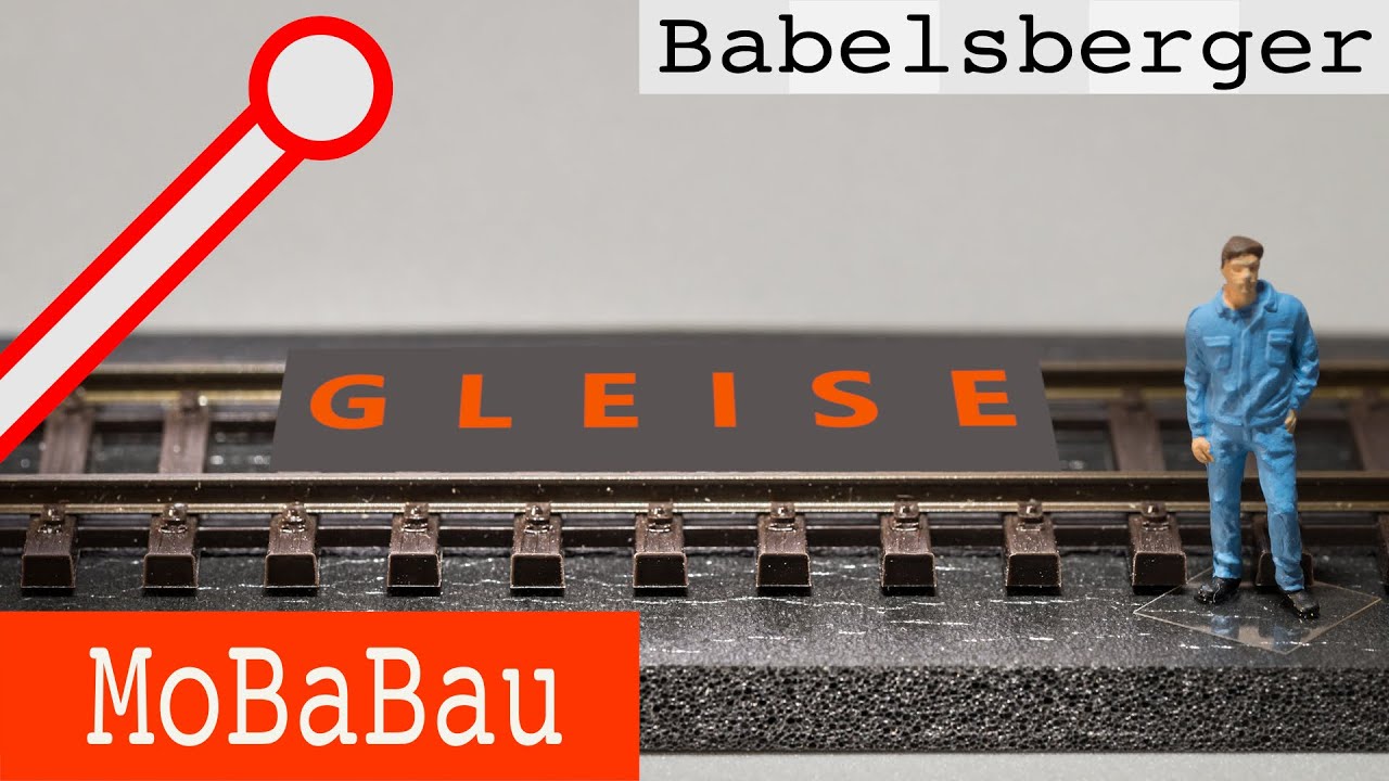 Wie ich meine Gleise verlege ( Modellbahnbau in H0 )