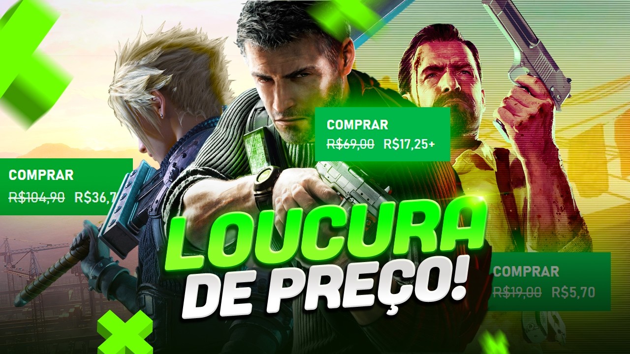 OFERTAS INSANAS no XBOX! S&Oacute; JOGO BRABO por R$5, R$12 e R$20!