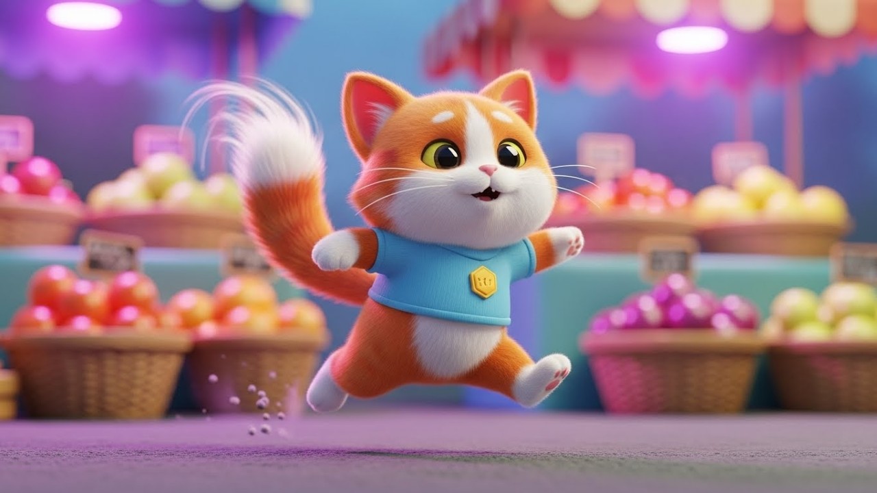 Китти отправляется за покупками на фруктовый рынок 🐱🍎🧺 | Мультфильм для детей и весёлые приключения