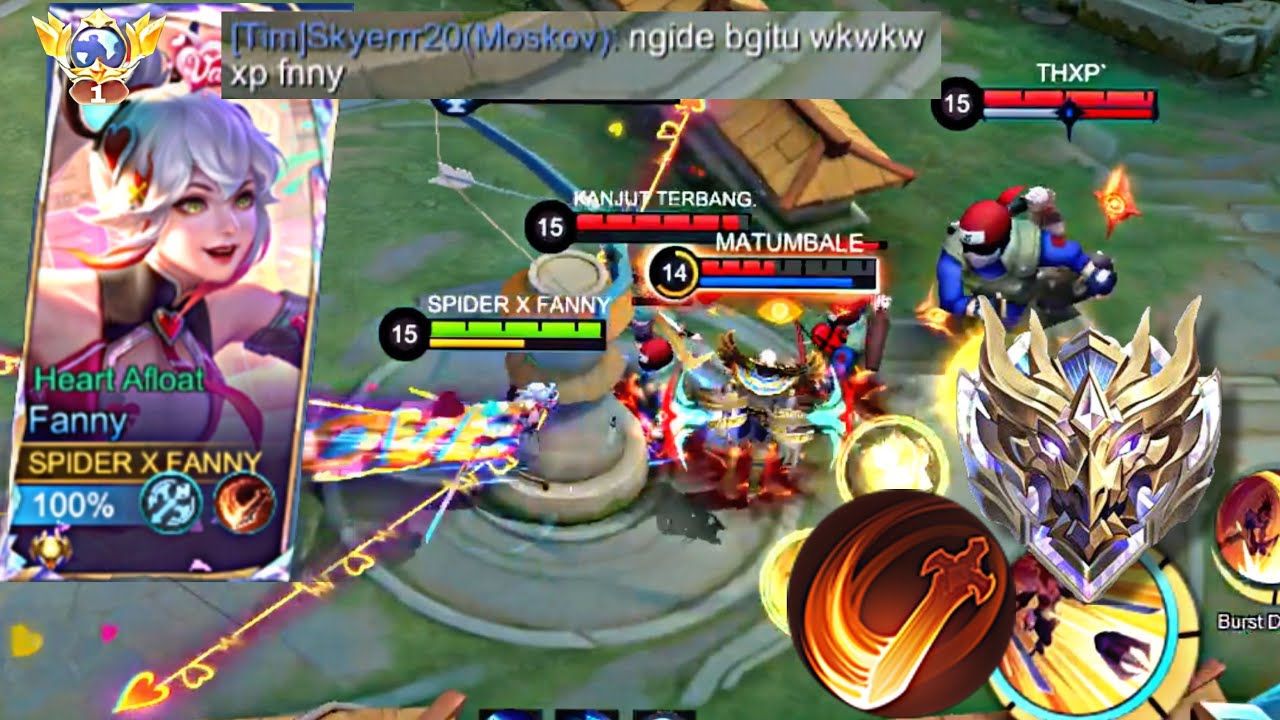 FANNY EXP LANE POWER!!SOLO RANK IN MYTHICAL IMMORTAL_!