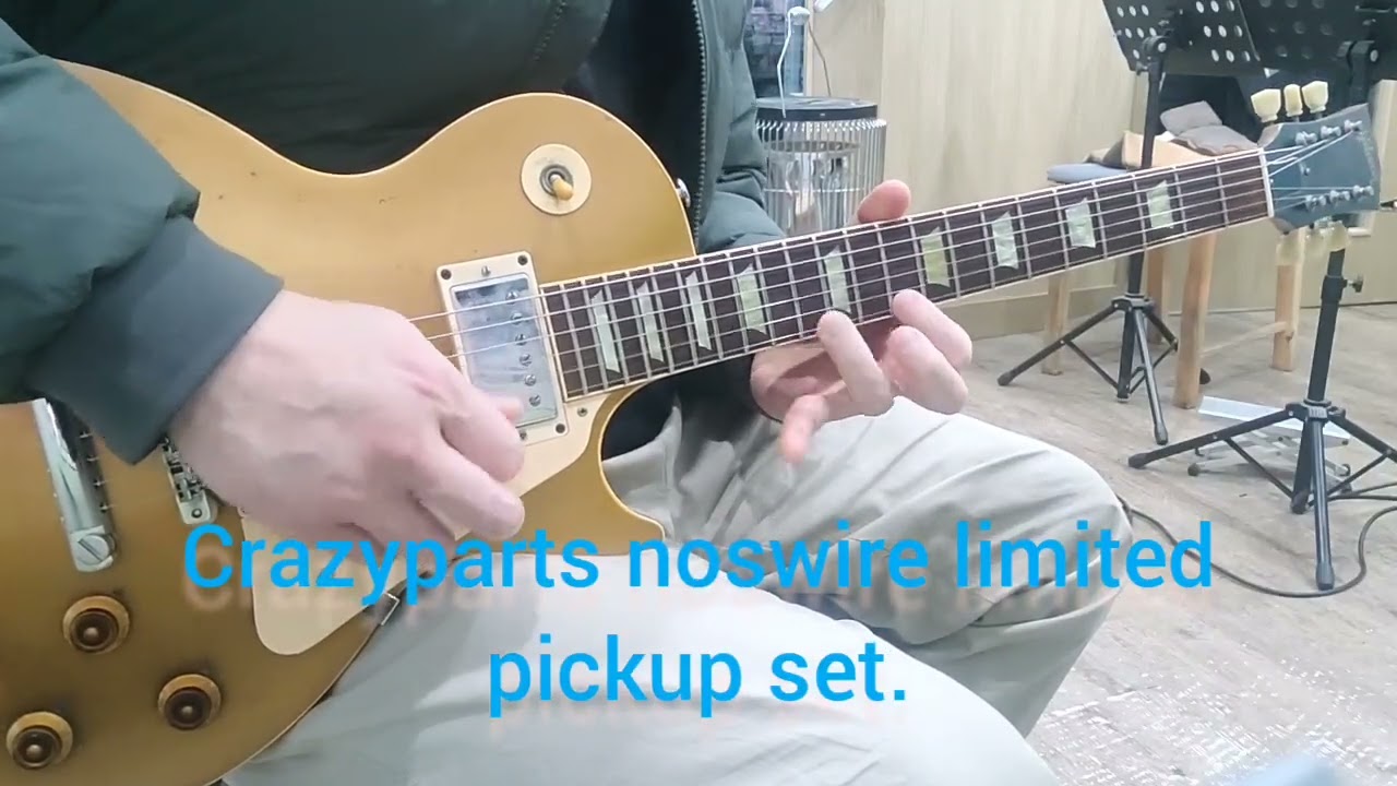Guitar pick up comparison. Crazy parts Nos wire limited al5 vs Gibson custom burst bucker Alinco2 .