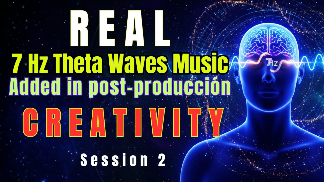 Ambient Music with REAL 7Hz Theta Waves added in post-production. Creativity. Session 2