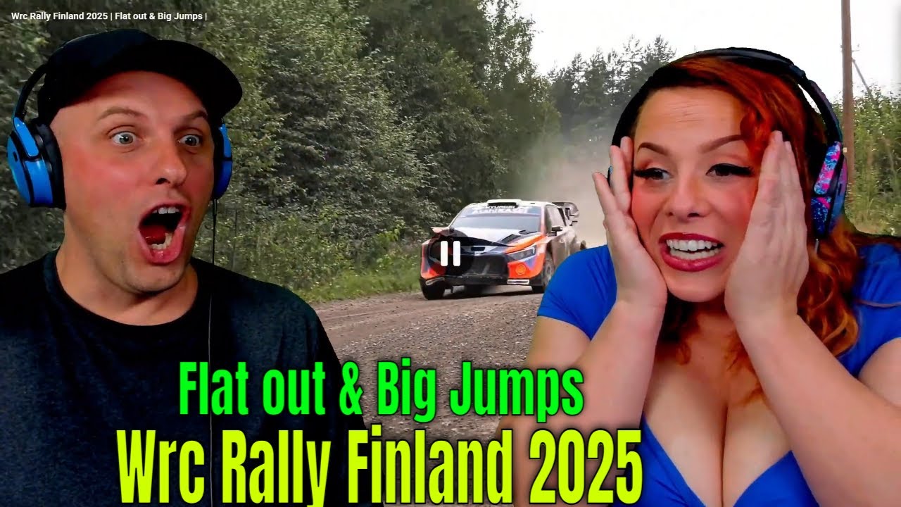 Ралли WRC Финляндия 2025 | На полной скорости и с большими трамплинами | Реакции THE WOLF HUNTERZ