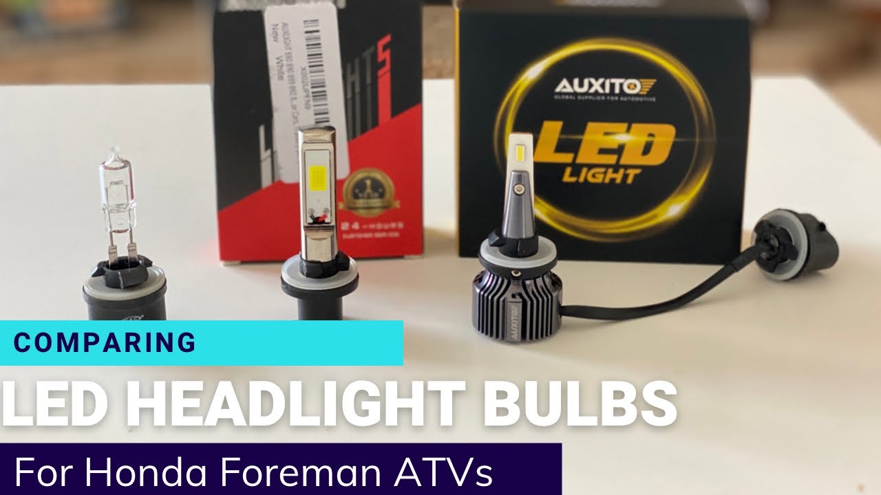 Honda Foreman Rubicon LED Headlight Comparison