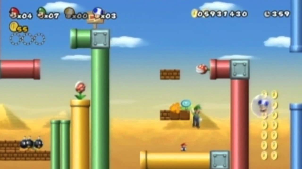 Новое прохождение Super Mario Bros. Wii в кооперативном режиме (с комментариями), часть 34