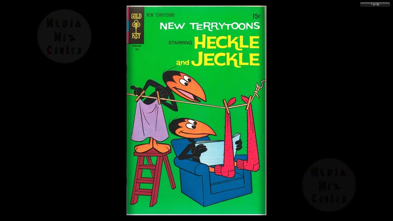 Gold Key Comics      New Terrytoons 009 1970 (featuring Heckle and Jeckle)