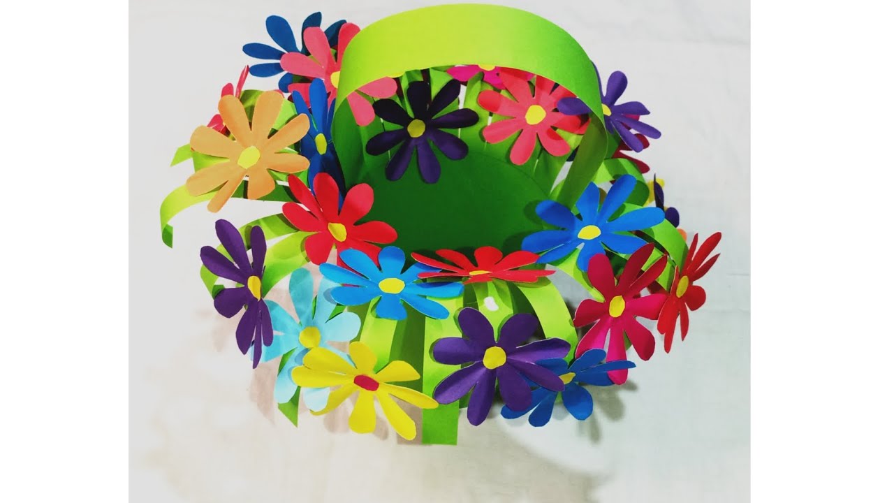 paper craft. Paper wallmate. Kagojer ful banano. Kagojer wall hanging.paper Flower. 