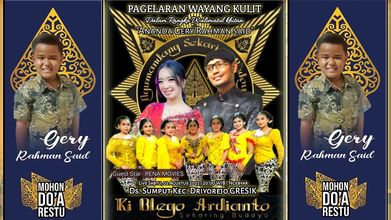 🔴📡Gebyar Wayang Kulit Ki BLEGO ARDIANTO Besama Seni Karawitan SEKARING BUDOYO  Balongpanggang