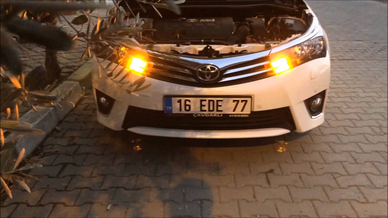 E160 Corolla front turn signal bulb - LED sinyal lambası (Official Video HD)