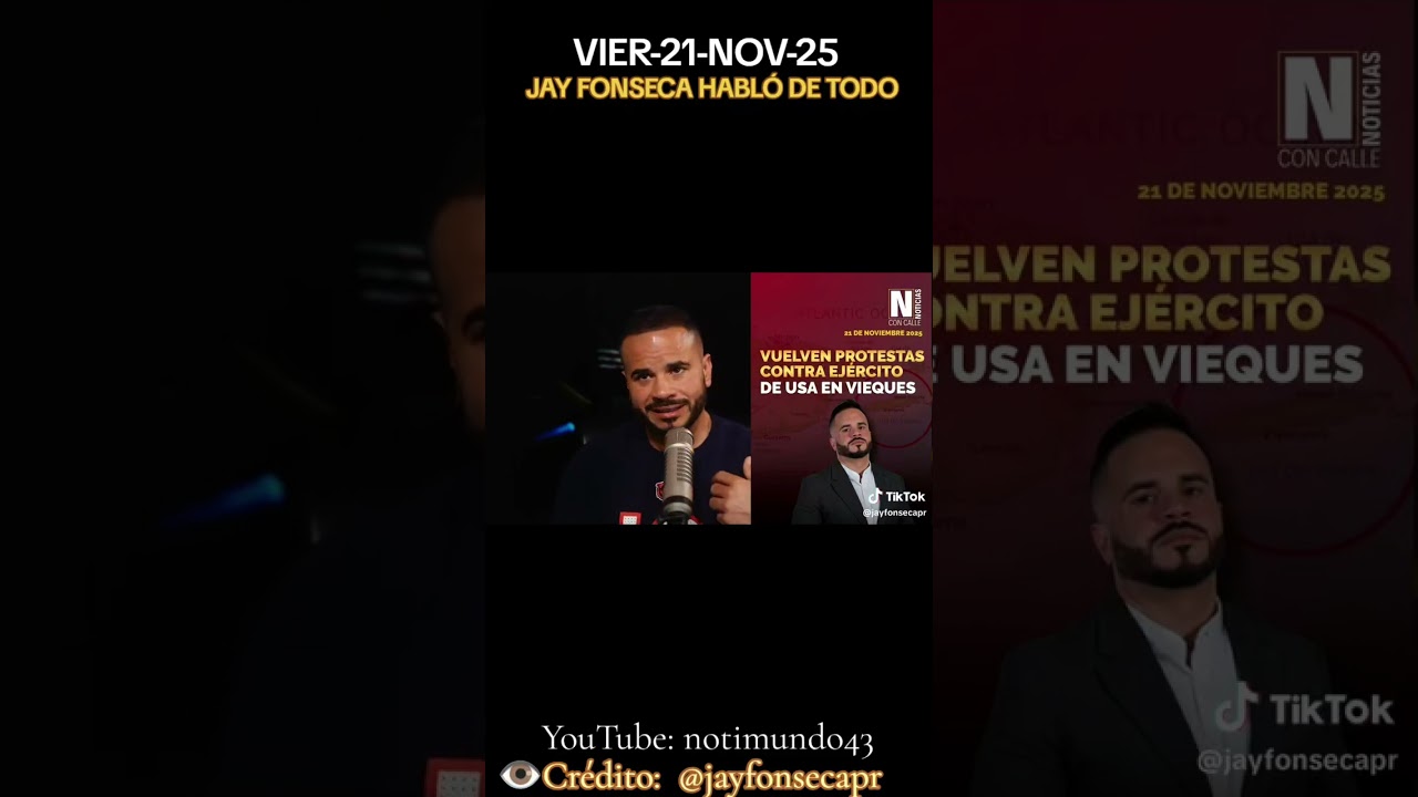  JAY FONSECA HABL&Oacute; DE TODO VIER-21-NOV-25 #mundo43_ #notimundo43 #lino43-  