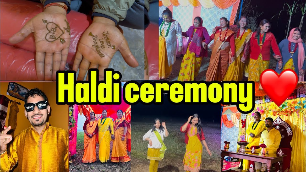 Daju Ko Haldi Ceremony ❤️🥰
