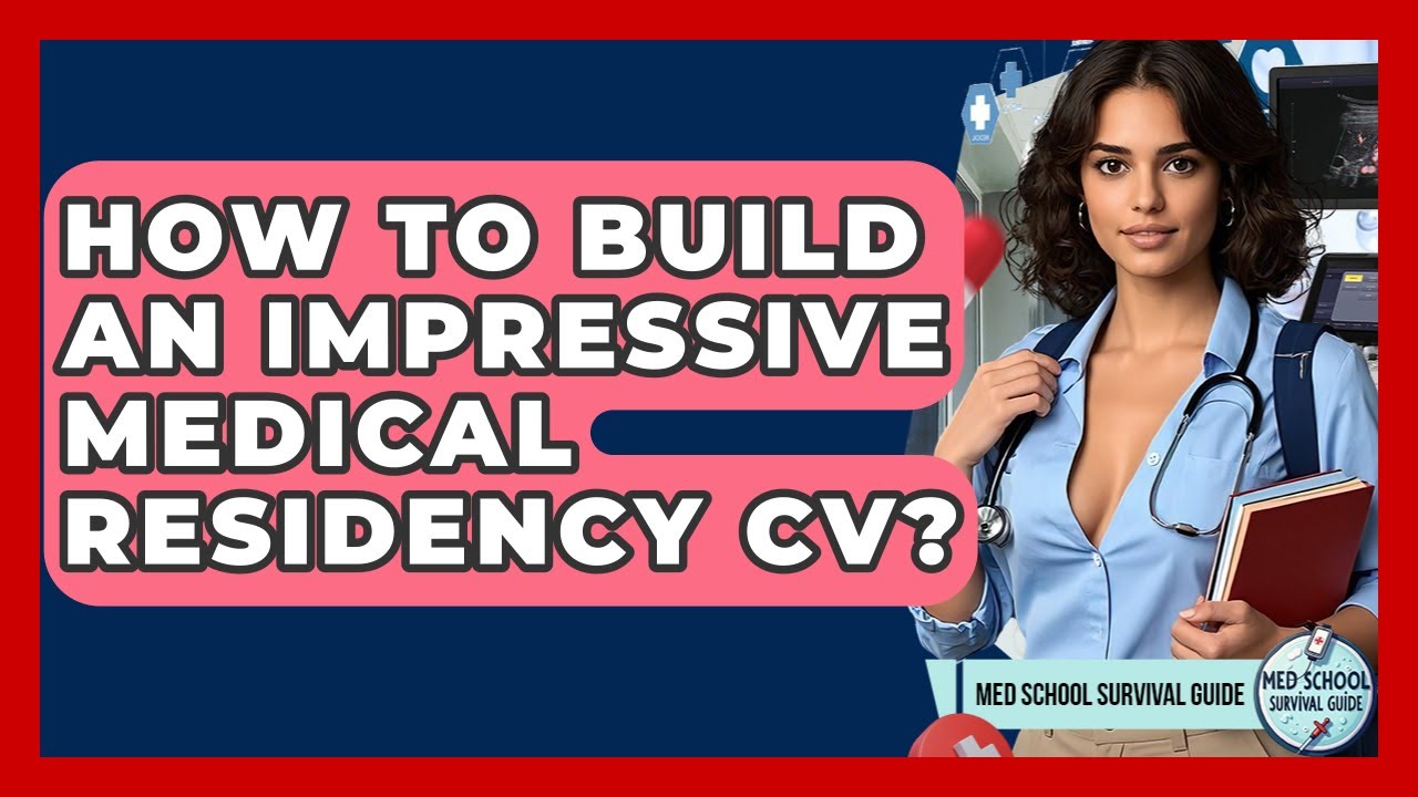 How To Build An Impressive Medical Residency CV? - Med School Survival Guide