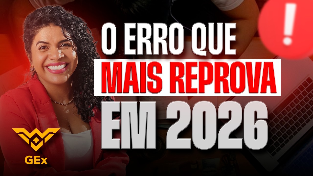 O MAIOR ERRO DE QUEM ESTÁ ESTUDANDO PARA CONCURSO EM 2026