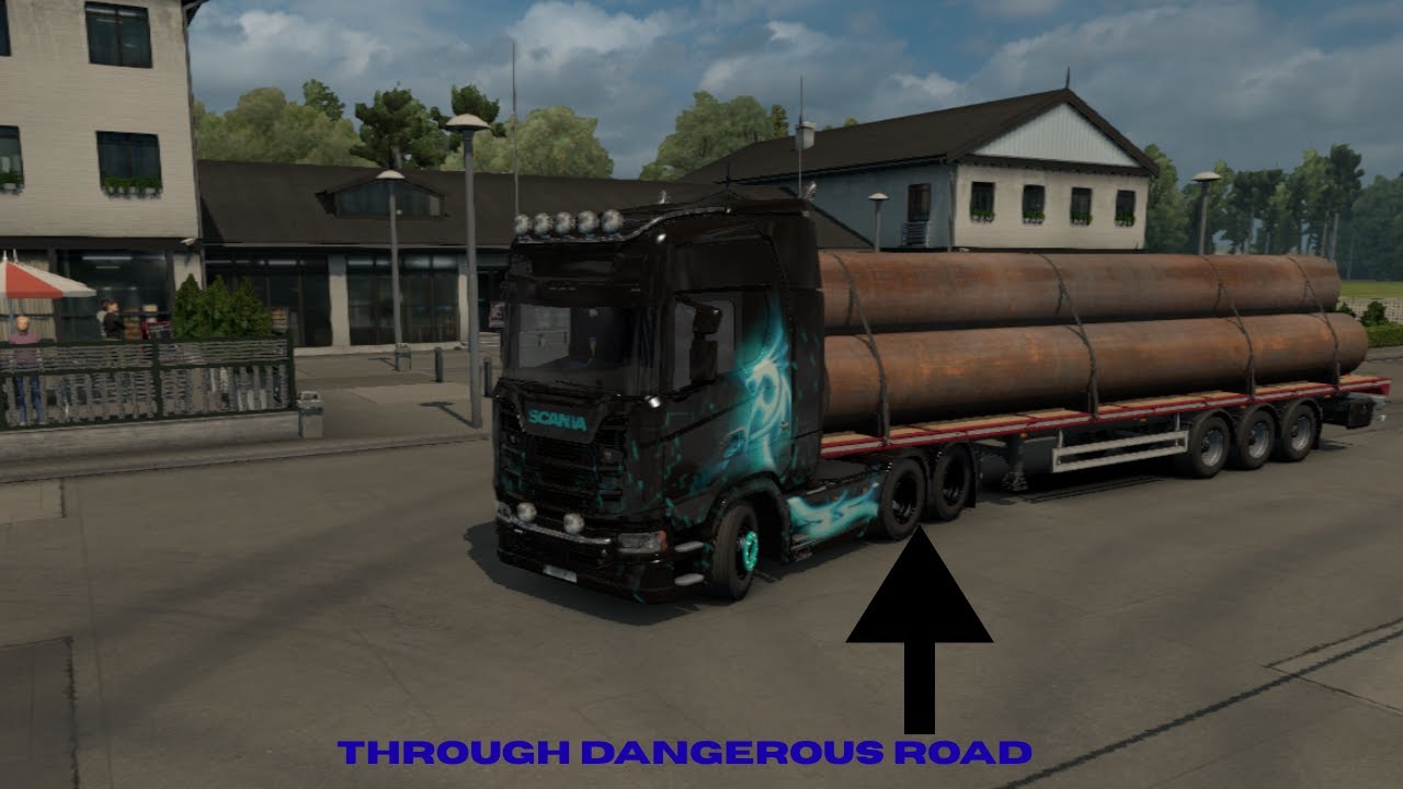 Euro Truck Simulator 2 | Driving Through Dangerous Roads | First Truck Driving Video | Hide MasterYt