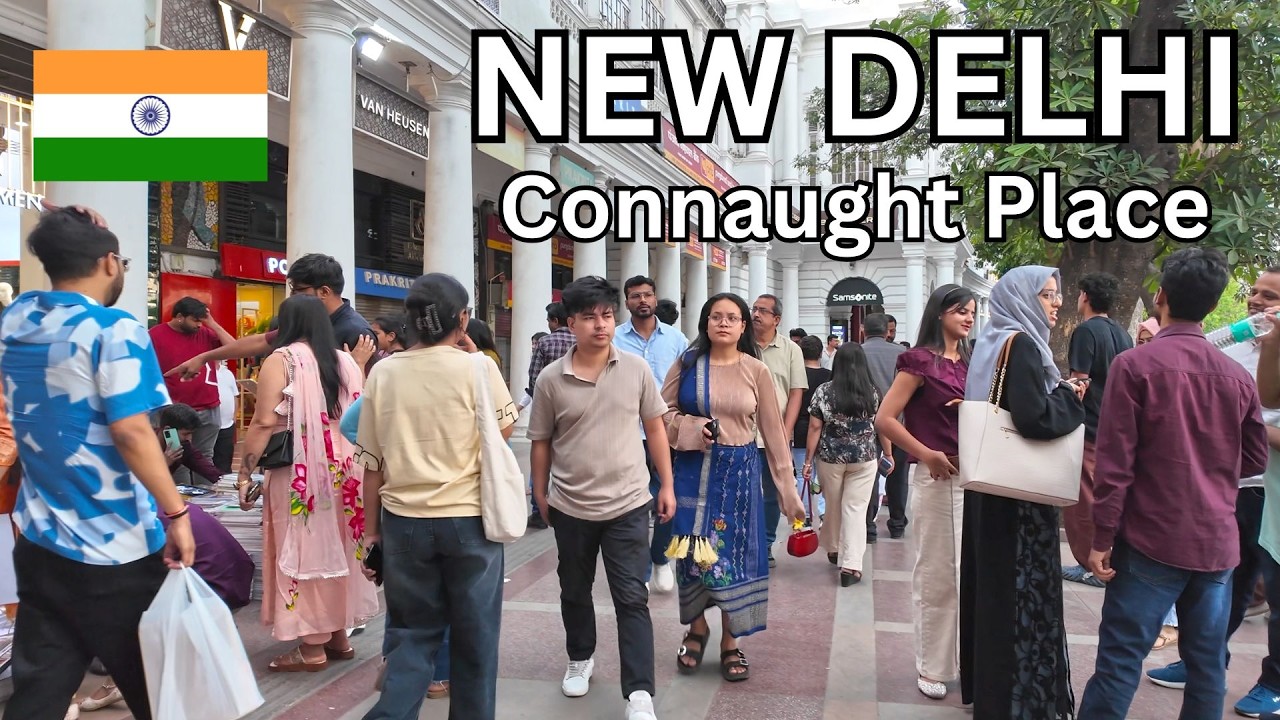 Connaught Place, New Delhi 🇮🇳 &ndash; Chaos, Crowds & Market Life in India&rsquo;s Capital (4K Walking Tour)