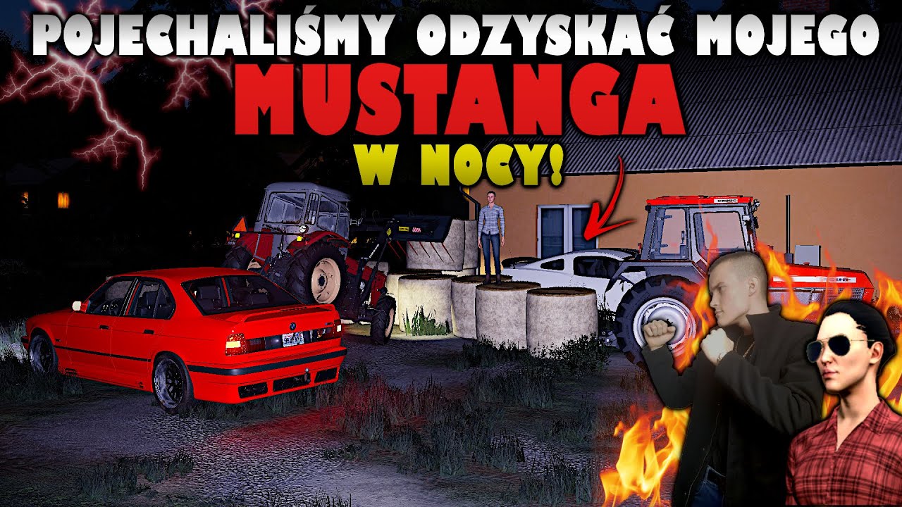 ZŁODZIEJ MUSTANGA ZNALEZIONY! - Odzyskaliśmy Go Z JARKIEM W NOCY? [#79] FS19 /w MegaKoliz
