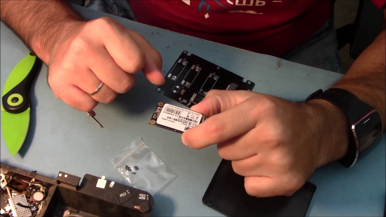 Переходник MSATA на SSD. MSATA to SSD Adaptor.