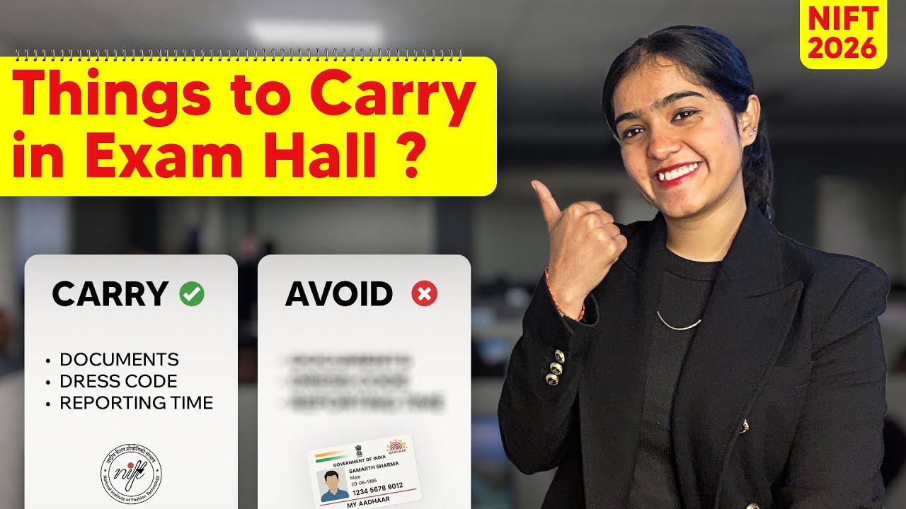 Things to carry for NIFT Entrance exam ✍️ | Nift 📍