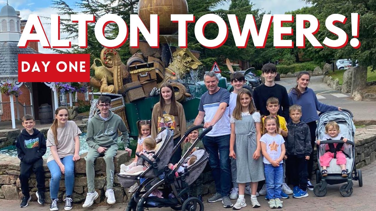 Alton Towers With 15 Kids! (Day 1)  | The Radford Family