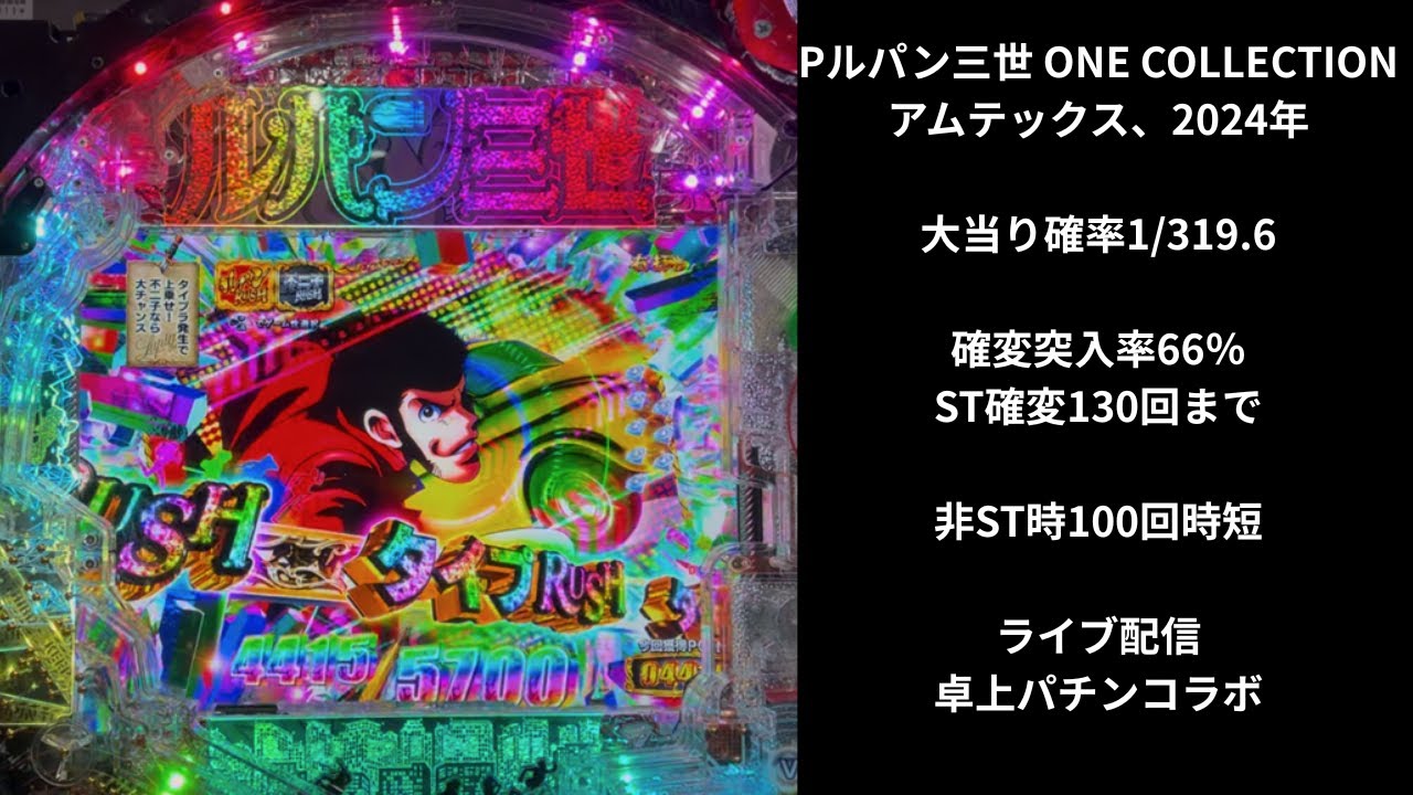 Pルパン三世 ONECOLLECTION(アムテックス）ルパンモードライブ配信中