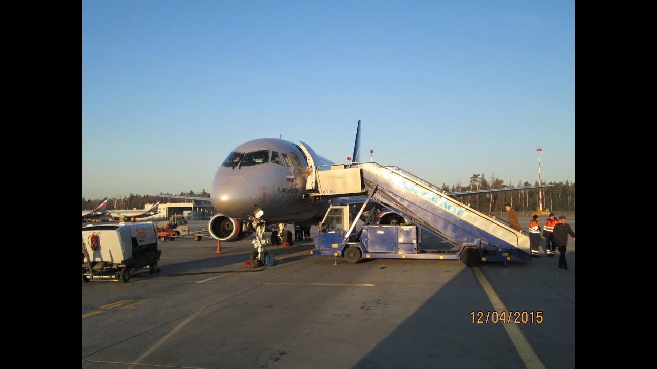 Aeroflot Sukhoi Superjet 100-95B Perm - SVO Landing
