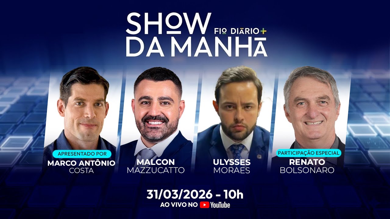 SHOW DA MANH&Atilde; - MORAES USA BOLSONARO PARA OCULTAR CASO MASTER - 31/03/2026