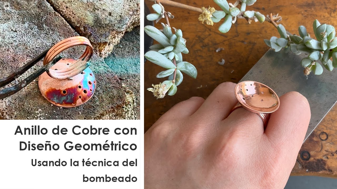 Te Enseño a Hacer un Anillo de Cobre con Diseño Geométrico. Tutorial Orfebrería paso a paso