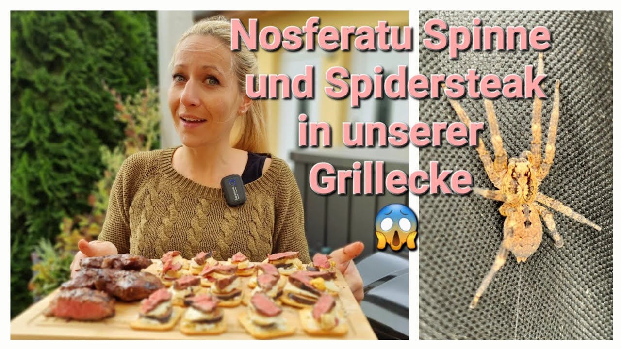 Nosferatu-Spinne und Spidersteak aus unserer Grillecke