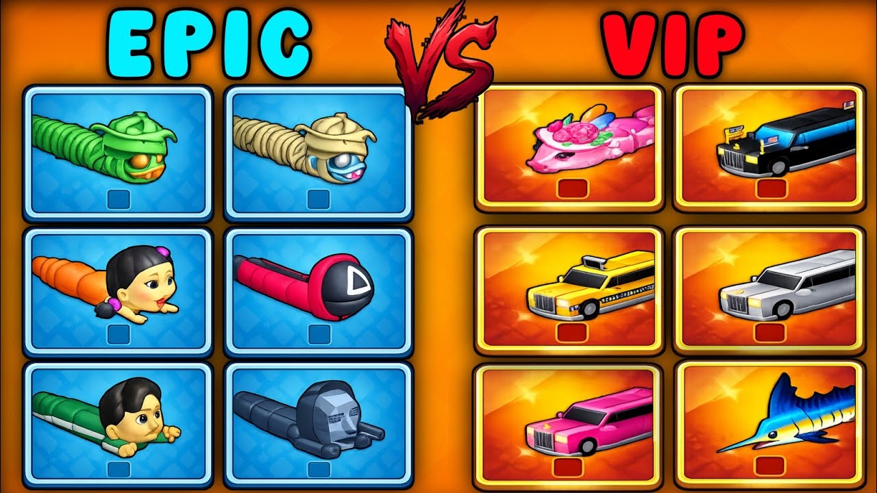 😱 SNAKE CLASH IO: EPIC vs VIP &mdash; ULTIMATE MAX LEVEL SKIN BATTLE ! WHICH SNAKES WINS?🔥#225