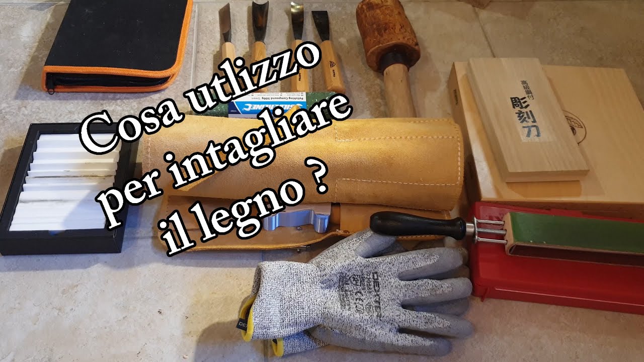 Quali attrezzi uso per intagliare il legno e affilare sgorbie / coltelli ?
