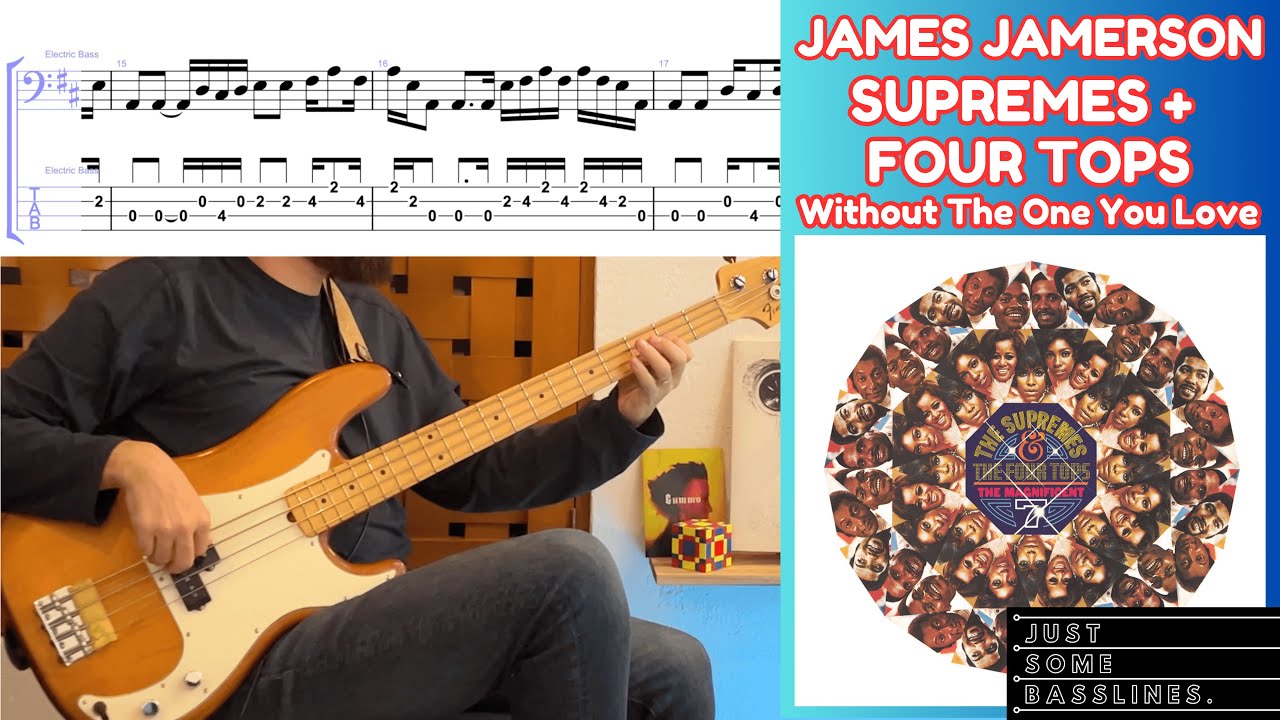 This line is PEAK Jamerson | The Supremes & Four Tops - Without The One You Love (Bass Cover + Tabs)