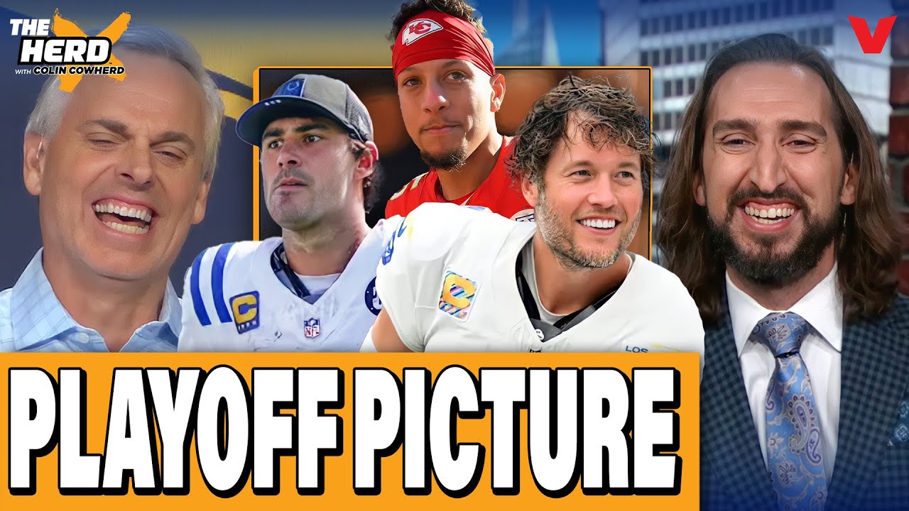 Колин Каухерд и Ник Райт обсуждают прогнозы на плей-офф НФЛ, Chiefs, Bears, Cowboys | THE HERD NFL